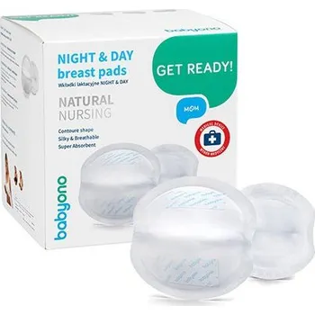 Těhotenské spodní prádlo BABYONO Vložky do podprsenky Night&Day 40 ks