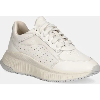 Pánská obuv Kožené tenisky BOSS TTNM EVO bílá barva, 50529742 50529742.100 00X, EUR 41