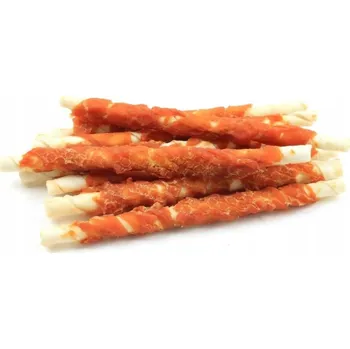 Pamlsek pro psa Pamlsek Žvýkací tyčinky pro psy Nekko obalené kuřecím masem 28cm 500g