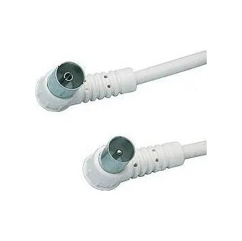 Audio kabel AQ samec-samice, rohový konektor, 10 m (xaqcv31100) bílý