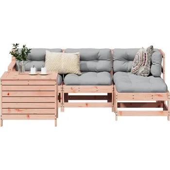 5dílná zahradní sedací souprava masivní dřevo douglasky Hnědá3250502