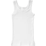 Pleas dívčí košilka široké ramínka mašlička bílá