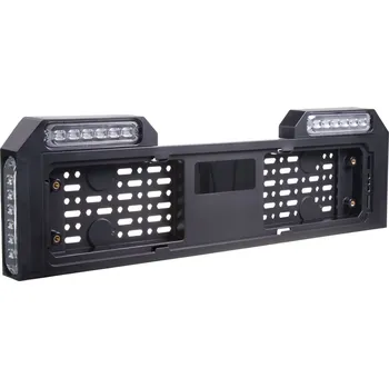 Přídavný světlomet 4x PREDATOR 6x4W LED pod SPZ, 12-24V, prohnuté, modré, ECE R65