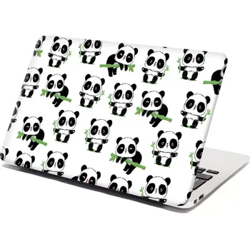 samolepka Sablio Samolepka na notebook Pandy s větvičkou - 29x20 cm