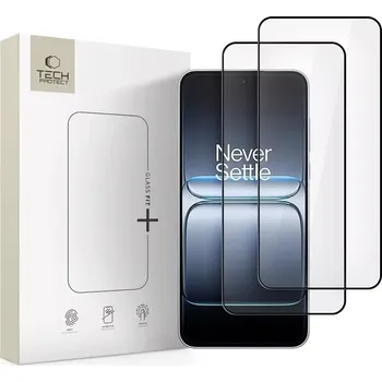Tvrzené sklo OnePlus Nord 5 Tech-Protect Glass Fit+ 2ks 5906302330812 (Ochranné sklo, tvrzené sklo a ochrana displeje Tech-Protect Glass Fit+ 2-pack pro OnePlus Nord 5 – černý rámeček)