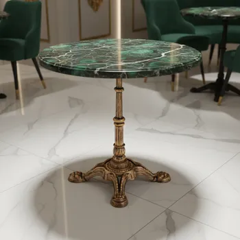 Stolová podnož Interex design Stolová podnož BAROKKO 90 / Zlatá patina 720 mm