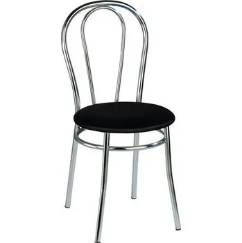 Nábytek Jídelní židle Anett Chrom, černá
