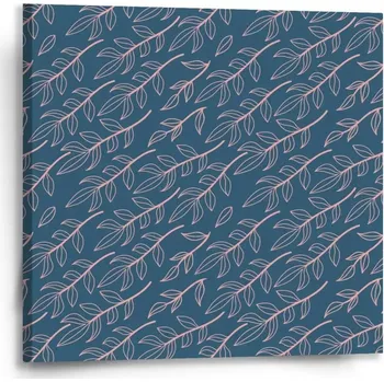 Obraz Sablio Obraz Růžové malované lístky - 50x50 cm