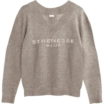 Dámský svetr Dámský pletený svetr s podílem vlny (světle hnědá, L)