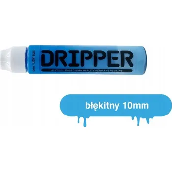 Dekorativní fix DRIPPER s mopovým hrotem 10 mm, modrý