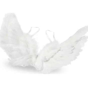 Karnevalový doplněk Rappa Andělská křídla s peřím 50 cm