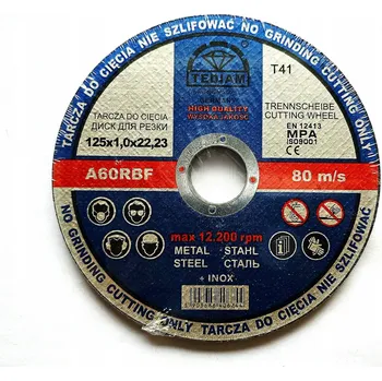 Řezný kotouč KOTOUČ NA ŘEZÁNÍ KOVŮ A NEREZU 125 x 1,2 TEDIAM 2v1