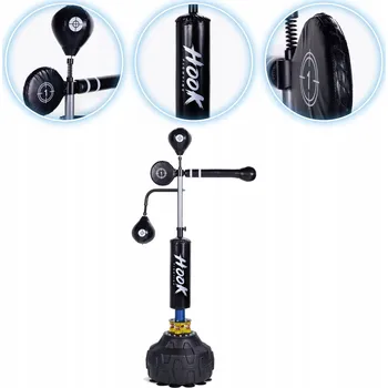 Volně stojící hruška s ramenem HOOK FIGHTING HKF-STP210 černá 210 cm