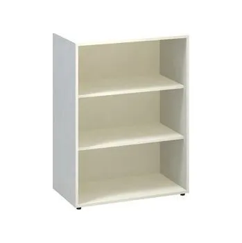 Nábytek Střední široká skříň Alfa 500, 106,3 x 80 x 45 cm, otevřená, dezén bílá