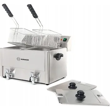 fritéza Profesionální elektrická fritéza 2x8l 6,5kW 60-190C HURAKAN HKN-FT88N