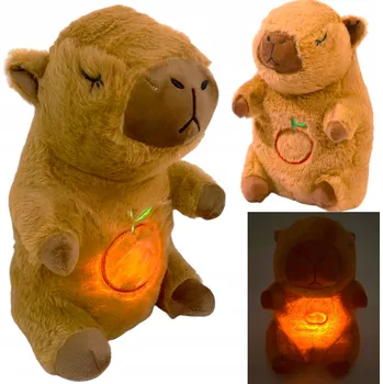 plyšák PLYŠOVÁ HRAČKA PLYŠOVÁ KAPYBARA ŠUMÍCÍ SENZORICKÁ MONTRESSORI PRO DĚTI