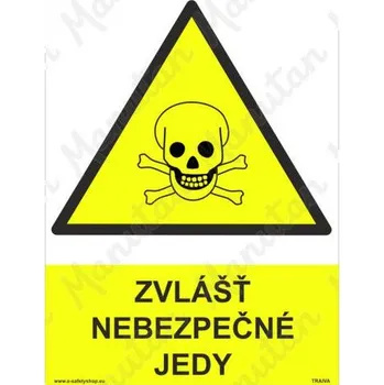 Kancelář Zvlášť nebezpečné jedy, samolepka 210 x 297 x 0,1 mm A4