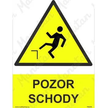 Kancelář Pozor schody, plast 210 x 297 x 0,5 mm A4