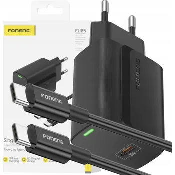 RYCHLÁ SÍŤOVÁ NABÍJEČKA PRO TELEFON USB-C 20W + KABEL TYPE-C QUICK CHARGE