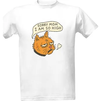 Tričko s potiskem I am so high pánské