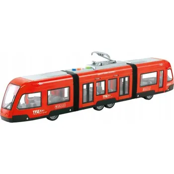 autíčko Alltoys Tramvaj na setrvačník 1 : 16 červená