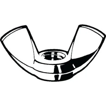 Křídlová matice lehká (americký typ) DIN 315 Ocel Pravý Pozinkované 04 M3