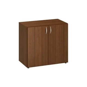 Šatní skříň Nízká široká skříň Alfa 500, 73,5 x 80 x 47 cm, s dvířky, dezén ořech