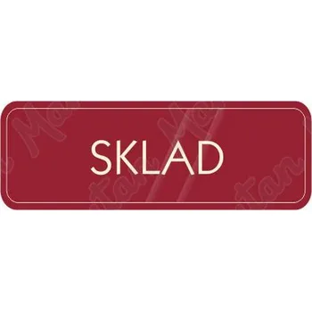 Kancelář Sklad, samolepka 200 x 70 x 0,1 mm, modrá