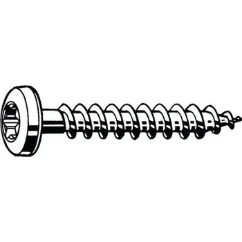 Spojovací materiál Šroub s nízkou válcovou hlavou a T-hvězdicí Ocel Pozinkované 4,5X40MM