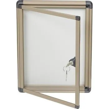 Kancelář Magnetická vitrína Alcor Beige, jednokřídlá, 1 x A4