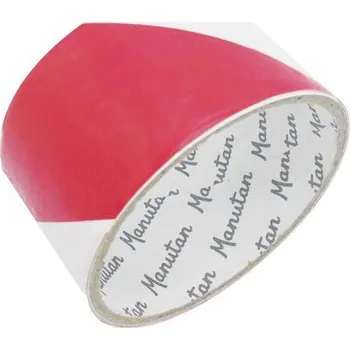 Kancelář Vyznačovací páska Manutan Expert, šířka 50 mm, bílá/červená