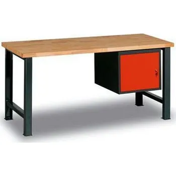 Dílenský stůl Dílenský stůl Weld se skříňkou 41 cm, 84 x 200 x 68,5 cm, antracit