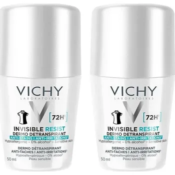 Vichy Sada kuličkových antiperspirantů Invisible Resist 72H (Antiperspirant) 2 x 50 ml