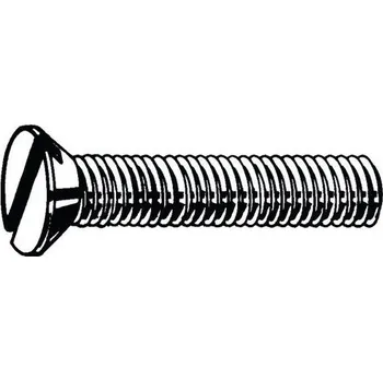 Dílna Šroub se zápustnou hlavou s drážkou DIN 963 A Mosaz CU2/CU3 M5X16