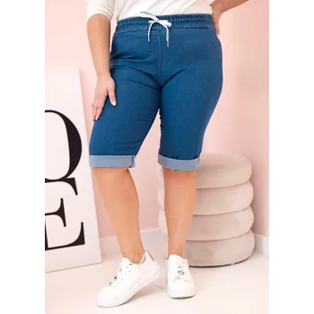 Dámské kraťasy Kesi Dámské plátěné kraťasy Varno jeansová XL