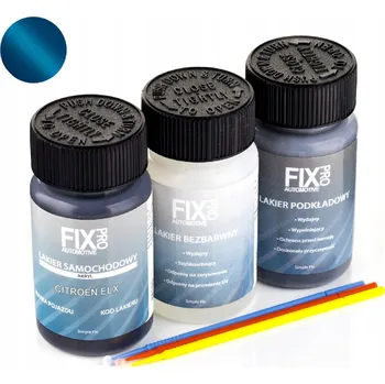 barva a nátěr na dřevo FixPro AUTO LAK CITROEN ELX + ZÁKLADNÍ NÁTĚR + BEZBARVÝ LAK 50ml