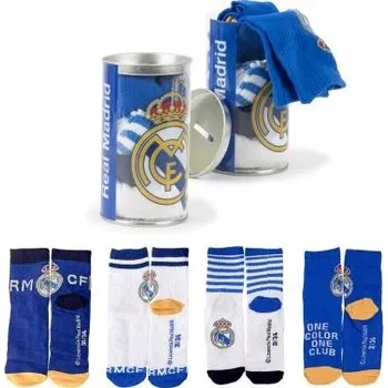 Pánské ponožky Ponožky Real Madrid , 4 kusy, 27/30 kusů v pokladničce, pokladnička Real Madrid