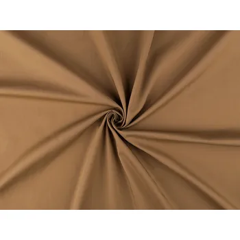 Bavlněný popelín oděvní, střední, 4 (053) béžová tm.