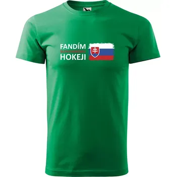 Sablio Tričko s potiskem Fandím slovenskému hokeji - zelené 4XL
