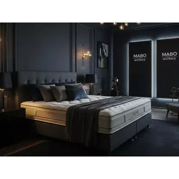 Matrace Mabo | Extra vysoká přírodní matrace EMINENTE - Rozměr matrace 80x200, Potah matrace Mabo Silver, Tuhost matrace Medium