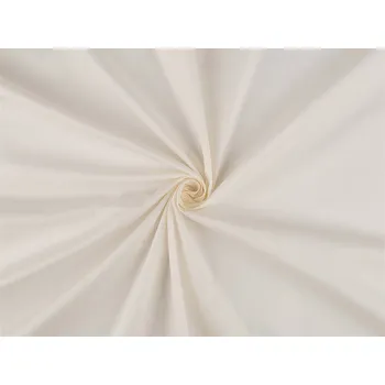 Bavlněný popelín oděvní, barva 1 (051) krémová světlá