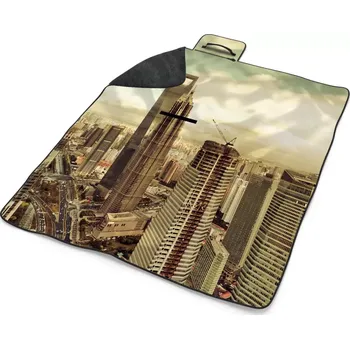 deka Sablio Plážová deka Mrakodrapy 4: 200x140 cm