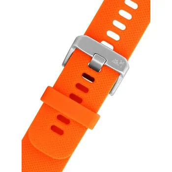 Řemínek na hodinky Silikonový řemínek Morellato Byte 5654187.086 M, oranžový, Quick Release - 18 mm