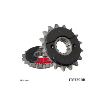 Řetězová sada pro motocykl řetězové kolečko s tlumicí gumovou vrstvou pro sekundární řetězy typu 530, JT (17 zubů) M290-5011-17RB