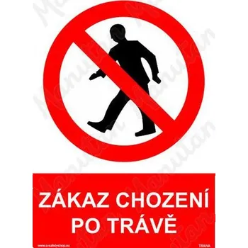 Kancelář Zákaz chození po trávě, plast 148 x 210 x 0,5 mm A5