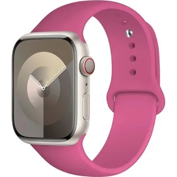 Ostatní příslušenství k chytrým hodinkám Silikonový řemínek pro Apple Watch Series 9 8 7 6 5 4 3 SE Ultra 2 38–40–41 mm S-M Vodotěsný pružný pásek pohodlné každodenní nošení růžovo-fialová