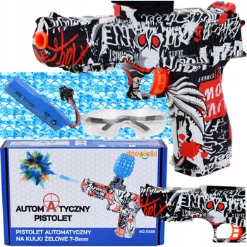 Dětská zbraň AUTOMATICKÁ PISTOLE PUŠKA NA VODNÍ GELOVÉ KULIČKY - SADA