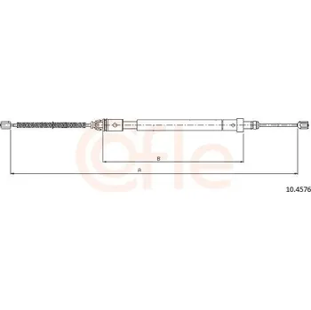 Auto-moto Tažné lanko, parkovací brzda COFLE CFE10.4576