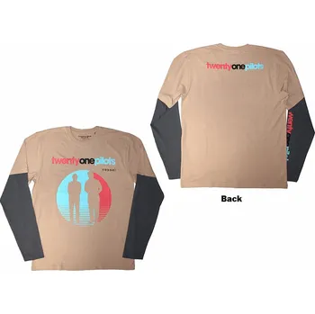 Pánská móda Twenty One Pilots tričko dlouhý rukáv, Vessel BP Grey & Sand, pánské XXL