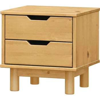 Noční stolek IDEA Nábytek Noční stolek 2 zásuvky BONITO 2 vosk